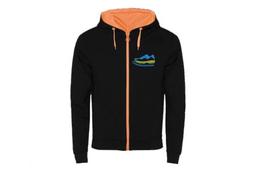 Connemarathon Hoodie - Black/Orange